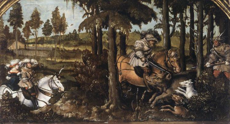 unknow artist The Boar Hunt oil painting picture